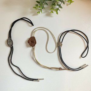 Vintage Lot Bolo Tie Western Accessory Womens Men’